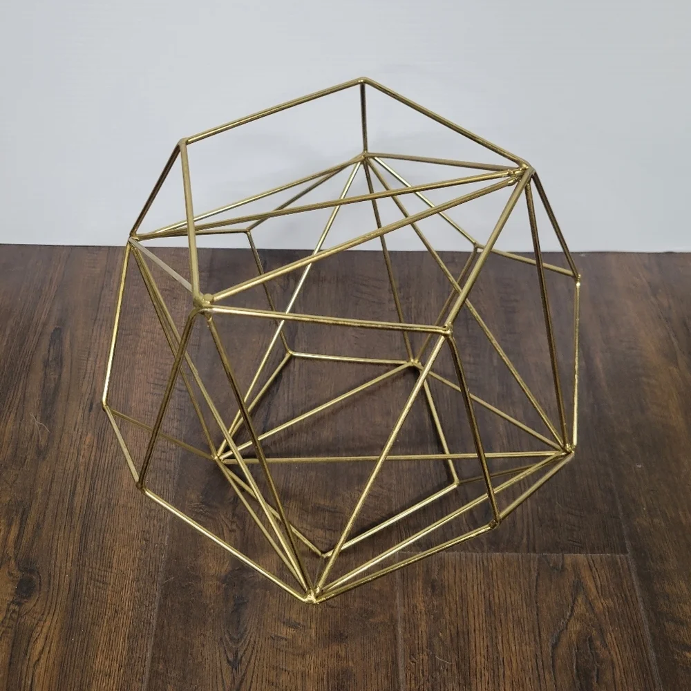 Geometric Icosahedron Himmeli - Coffee Table Decor - Modern Minimalist Orb